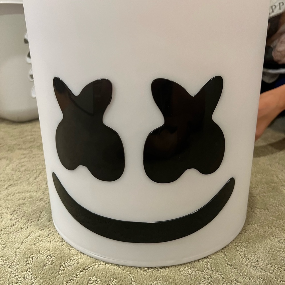 Fortnite marshmallow costume with glowing head piece